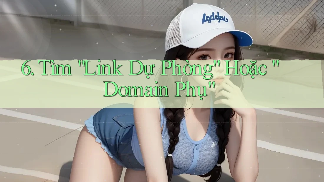 6. Tìm “Link Dự Phòng” Hoặc “Domain Phụ”