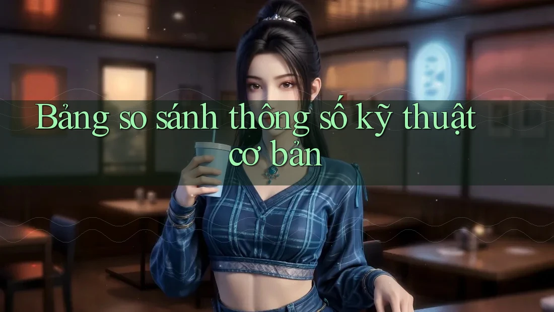Bảng so sánh thông số kỹ thuật cơ bản