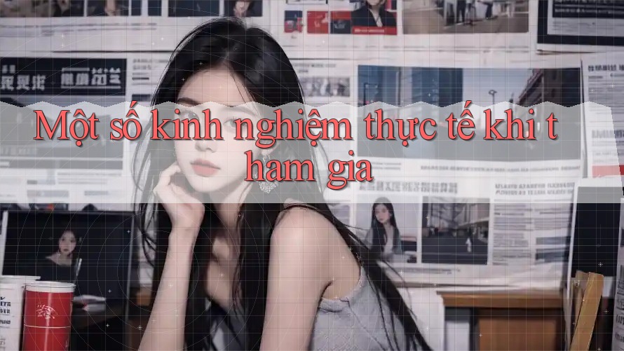 Một số kinh nghiệm thực tế khi tham gia