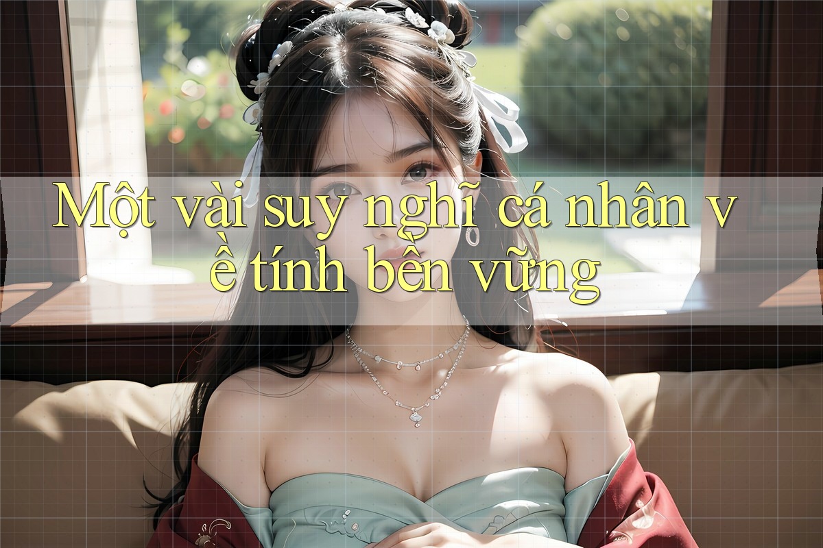 Một vài suy nghĩ cá nhân về tính bền vững