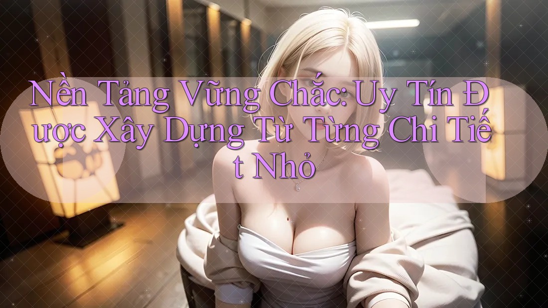 Nền Tảng Vững Chắc: Uy Tín Được Xây Dựng Từ Từng Chi Tiết Nhỏ