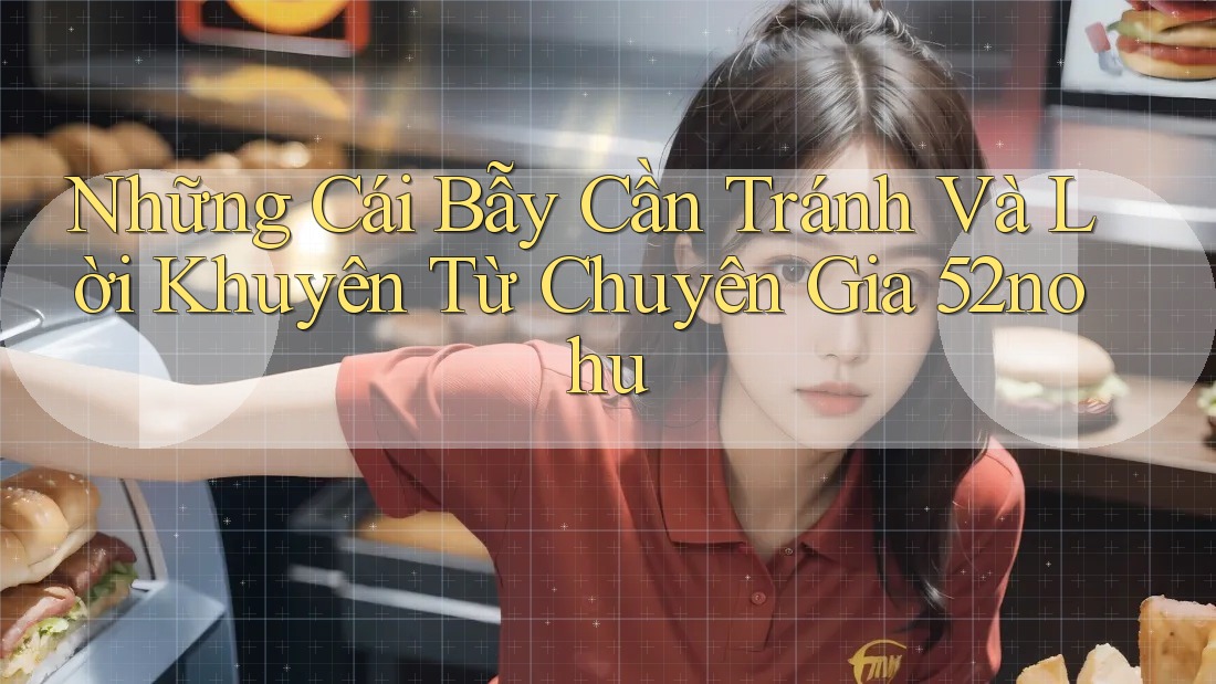 Những Cái Bẫy Cần Tránh Và Lời Khuyên Từ Chuyên Gia 52nohu