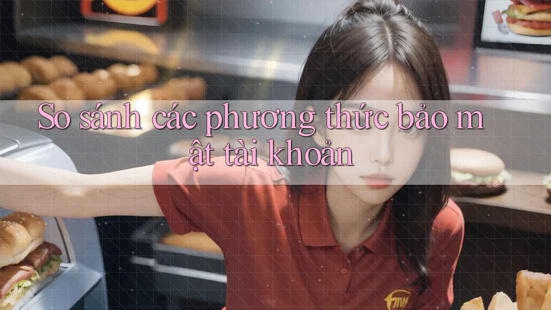 So sánh các phương thức bảo mật tài khoản