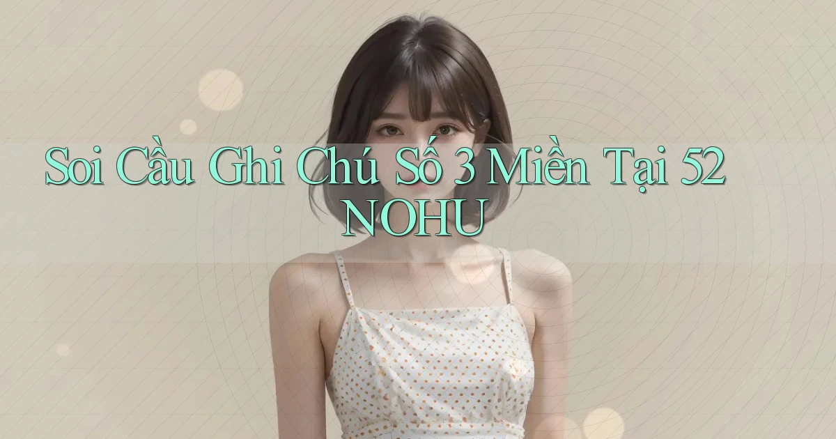 soi cầu ghi chú số 3 miền tại 52nohu